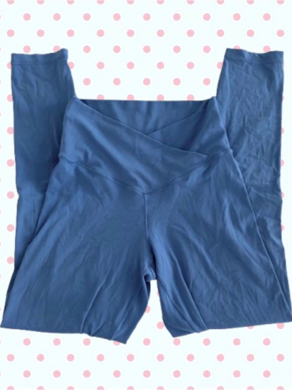 aerie bright blue crossover leggings ˖ . ݁𝜗𝜚. ݁₊